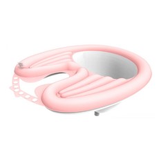 지앤와이 임산부 노인 휴대용 간이세발기, 핑크, 1개