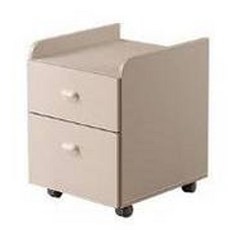 리바트 로넌 자녀가구 이동 2단 서랍장 방문설치, 아이보리, 2개