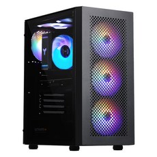 주연테크 2024 카운터 D4 라이젠5 라이젠 5000 시리즈 라데온 RX 7600, 블랙, 16GB, 512GB, Free DOS, D456X76-B - 5600라이젠