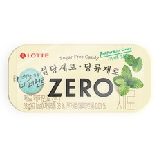 LOTTE 樂天 ZERO無糖薄荷糖, 28g, 6盒