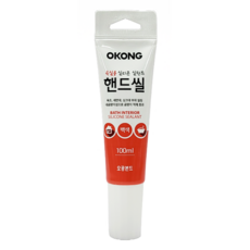오공 욕실용 실리콘 핸드씰 백색 100ml, 1개