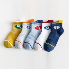 하라로이 유아용 숫자 탐험가 양말 5족 세트
