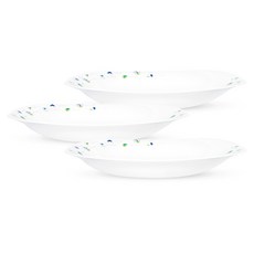 바칠레 유로피안 카모마일 사각찬기, 화이트, 3개