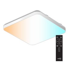 장수램프 베젤리스 스마트 LED 방등 60W 520 x 520 mm, 베젤리스사각방등60W, 주광색