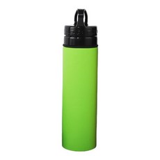 Chicmatic矽膠折疊式運動水壺, 綠色, 600ml, 1個