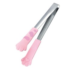 UH홈데코 고양이 발모양 주방 집게 중형, 핑크, 1개