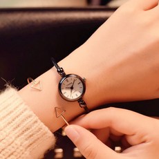 女款Via Wages特鐵絲圓形手鍊手錶