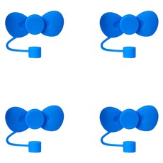 블럭마트 리본모양 텀블러 마개, TYPE 9, 4개