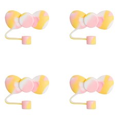 블럭마트 리본모양 텀블러 마개, TYPE 25, 4개