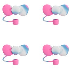 블럭마트 리본모양 텀블러 마개, TYPE 32, 4개
