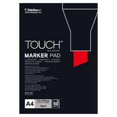 TOUCH Shinhan 壁爐標記墊 50p 套裝 75g, A4, 1組