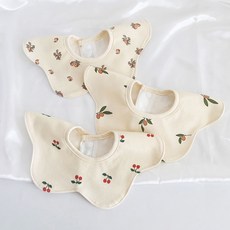 HARAROI 嬰兒圍巾圍兜水果和花朵 3 件套