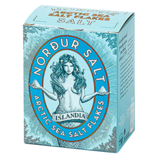 NORDUR 冰島女神 海鹽 原味 北極海鹽薄片, 250g, 1盒