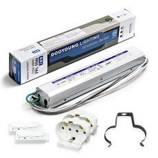 DOOYOUNG FPL螢光燈電子式2燈用雙鎮流器 55W+PL插座組, 1組