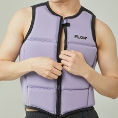 FLOW 양면 네오프렌 라이프자켓 구명조끼, 블랙 + 라벤더