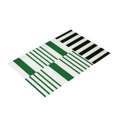 바이빔 소프트 규조토 매트 40 x 60 cm, 스트라이프 그린, 1개