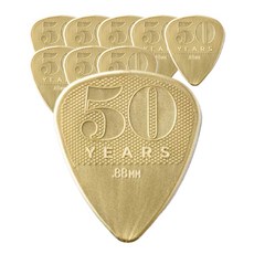 Dunlop 50 週年限量版金色尼龍吉他撥片 9p + 獨木舟撥片 3p, 1組