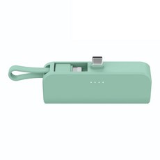 피에스글로벌 힙스터 5000mAh 도킹형 보조 배터리 C타입, MOPB-R5-CHL, 민트
