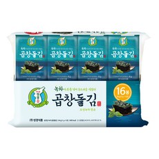 지도표성경김 녹차 곱창돌김, 4g, 16개 16개, 4g