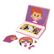 자노드 마그네틱북 GIRL S CRAZY FACES 65p, 혼합색상, 1개 혼합색상