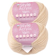 스타일 아크릴실 뜨개실