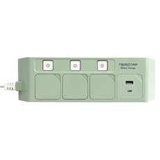 네모탭 컬러 USB C타입 고속충전 개별 멀티탭 3구 SY-NB3 USB CT-2, 3m, 카모그린, 1개