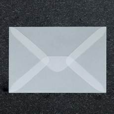 아이엔피 클래식 청첩장 엽서봉투 16 x 11 cm M자형, 반투명, 20개
