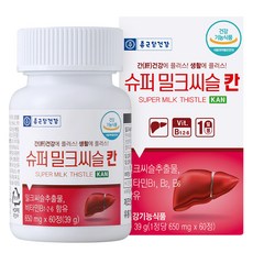 종근당건강 슈퍼 밀크씨슬 칸 39g, 60정, 1개 - 잘컴디빅스