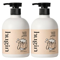 허긴 아동용 프레쉬 약산성 냄새 제거 키즈 샴푸 시트러스 에센셜 오일 향, 500ml, 2개