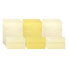 투영디자인 레인보우 파스텔 편지지 12p + 봉투 6p 세트, 옐로우(랜덤발송), 1세트 카드/엽서/봉투