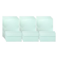 투영디자인 레인보우 파스텔 편지지 12p + 봉투 6p 세트, 민트, 1세트 민트, 1세트