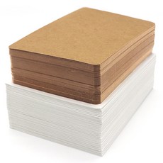 마음담아 무지 크라프트 엽서 100p + 화이트 봉투 100p 세트, 단일색상(엽서), 화이트(봉투) 단일색상(엽서), 화이트(봉투)