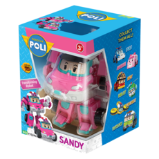 ROI VISUAL 新4吋變形機器人玩具 - SANDY, 珊迪, 1盒