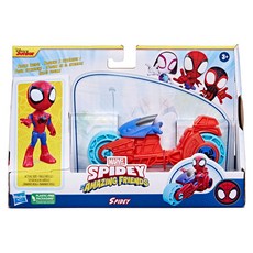 SPIDEY AND HIS AMAZING FRIENDS 蜘蛛俠與神奇老友記 蜘蛛俠動作玩偶和玩具摩托車 套裝 1, 1組
