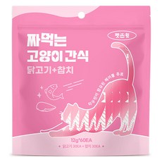 펫스윗 짜먹는 고양이 간식 60p, 닭고기, 참치, 720g, 1세트