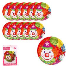 PARTYSHOW 派對盤小丑 23cm, 6入, 2個