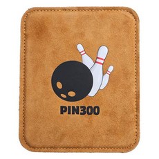 Pin300 皮革球巾, 棕色 黑色, 1個