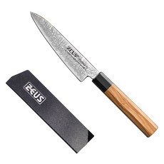 ZEUS Kitchenware 優質 67 層大馬士革美工刀 ZE-WY + 刀鞘套裝, 單色, 1組