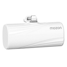 모즈온 일체형 도킹형 미니 보조배터리 4000mAh 애플8핀, VM-PA4SI8P, 화이트
