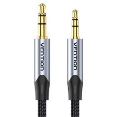 벤션 프리미엄 3.5mm to 2.5mm 양방향 오디오 AUX 케이블 3m, BKFHI, 메탈그레이, 1개