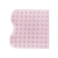 블럭마트 심플 욕실 미끄럼방지 매트 53 x 53 cm, 투명핑크, 1개