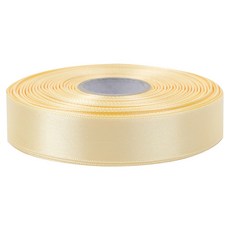 유광 단면 공단 리본 25mm, 11 연노랑, 1개, 45m