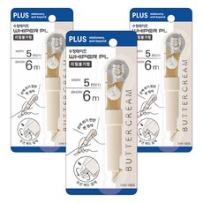 PLUS 普樂士 Piper PL 筆型修正帶 WH-1905, 3個, Ivory