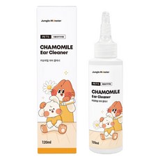 정글몬스터 반려동물 카모마일 이어클리너, 1개, 120ml