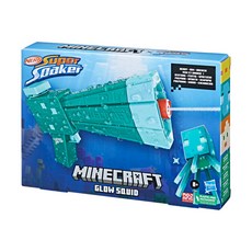 NERF Super Soaker 超威水槍系列 Minecraft 螢光魷魚, 1盒, 螢光
