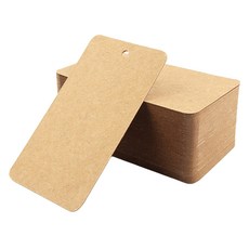 만들하비 의류 포장 무지 라벨 택, 03 크래프트, 300개