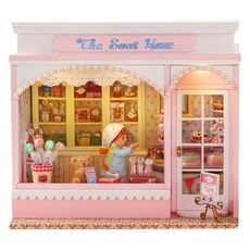 아디코 DIY 미니어처 스토어 시리즈, 스위트 하우스, 1개