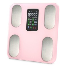 쿠잉 가정용 스마트 체성분 체지방 체중계, 핑크, 1개, SBF-B18P