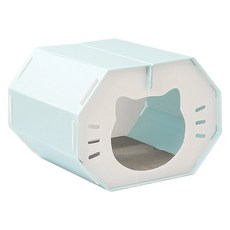 랜보어 길고양이 방수 하우스 스크래쳐, 블루, 1개