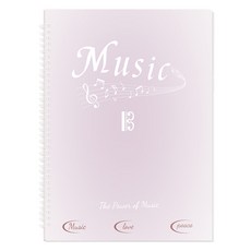 동아피엠에스 A4 스프링 악보 파일 보관함, 핑크, 1개 핑크, 1개